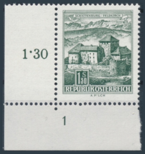 Briefmarke mit Symbolzahl(en)